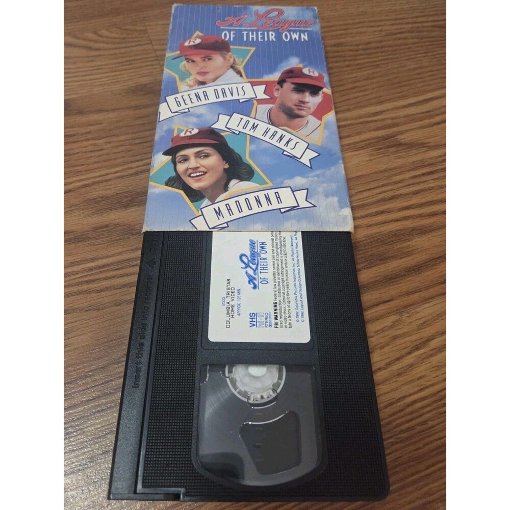 A League of Their Own VHS 1992 Tom Hanks Geena Davis Madonna Columbia TriStar